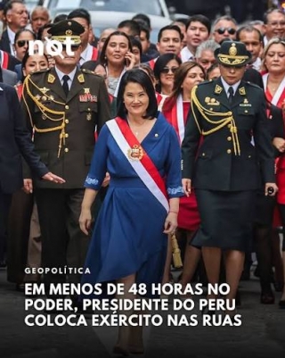 Keiko colocou forças armadas contra o crime