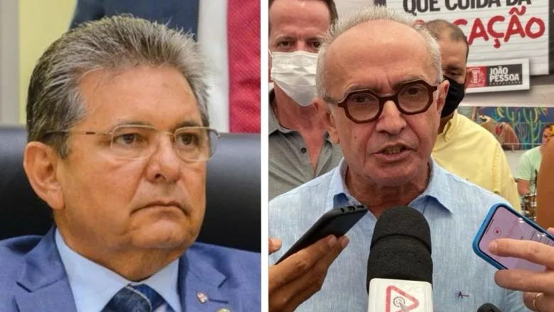 Adriano Galdino e Cícero Lucena na disputa em 2026