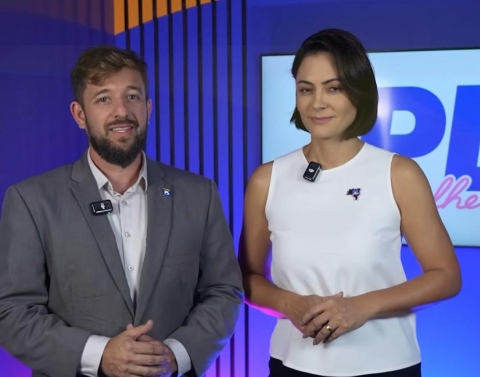 Lopes recebeu apoio de Michelle Bolsonaro