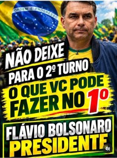 Flávio quer vencer no primeiro turno